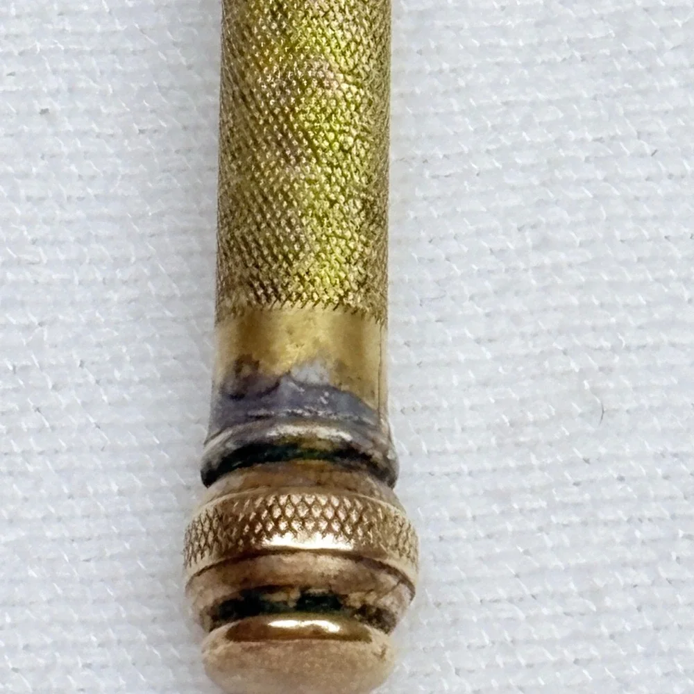 Vintage Gillette Safety Razor Open Comb Brass Ball End Double Sided Made in USA